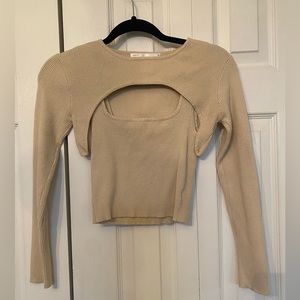 🐻🤎 salty la ribbed knit shrug set🤎🐻